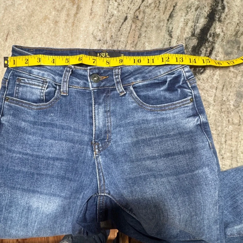 Lucky‎ & Blessed Jeans Womens 2 Mid Rise Boyfriend Denim Blue Western Boho 1007